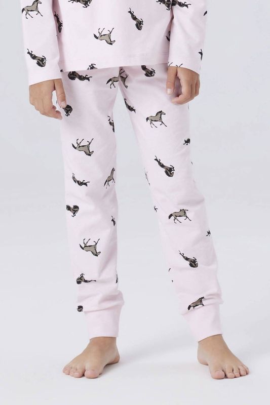 NAME IT KIDS pyjamaset met all over print lichtroze