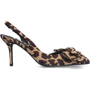 Sacha slingback pumps beige/bruin