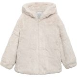 Mango Kids faux fur jas beige