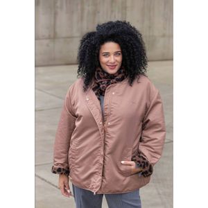 YEST - CURVE Anouk - Winterjas - Warm Taupe - Reversible
