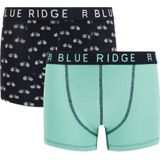 WE Fashion Blue Ridge boxershort - set van 2 zwart/groen