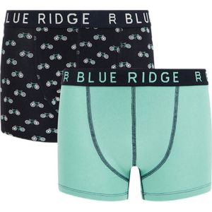 WE Fashion Blue Ridge boxershort - set van 2 zwart/groen