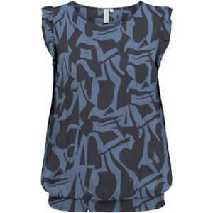 ONLY CARMAKOMA top met all over print blauw