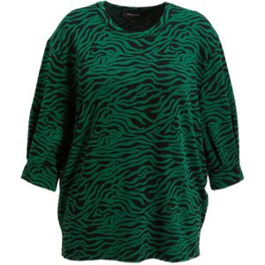 GREAT LOOKS tuniek met zebraprint groen/zwart