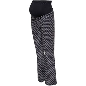 ONLY MATERNITY flared fit zwangerschapsbroek OLMESRA zwart/grijs