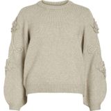 Vila - Vifaye O-neck - Gebreide Trui - Cement