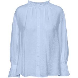 PIECES blouse PCMARICA lichtblauw