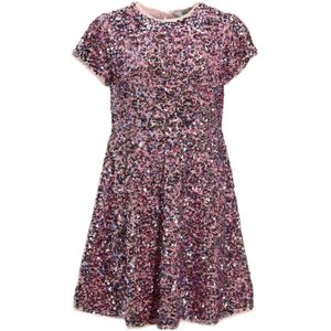 Anytime A-lijn jurk met pailletten roze