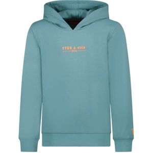 TYGO & vito hoodie Hugo met logo aqua blauw