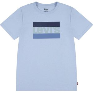 Levi's Kids T-shirt met logo lichtblauw