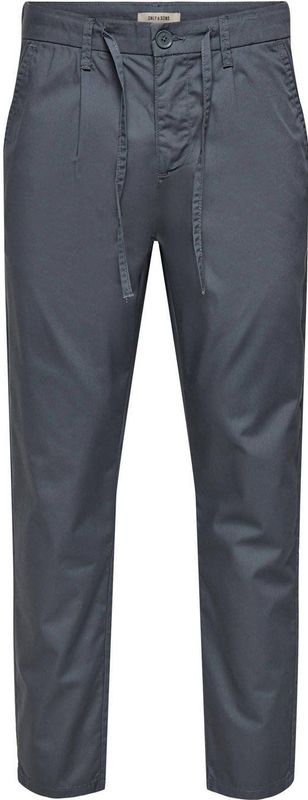 Only & Sons Bandplooibroek 'ONSTURINO'  basaltgrijs