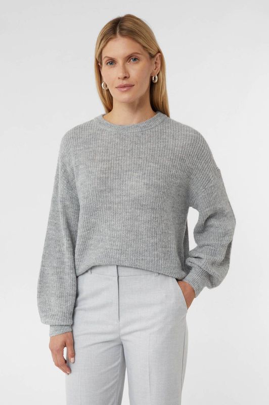 comma - Gebreide Trui - Relaxed Fit - Alpacamix