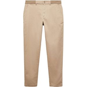 Mango Man tapered fit pantalon beige