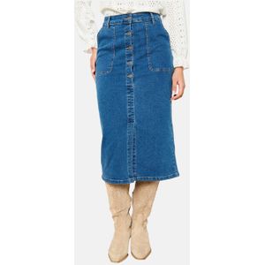 LOLALIZA - Spijkerrok - Medium Blue Denim - Middellange Lengte