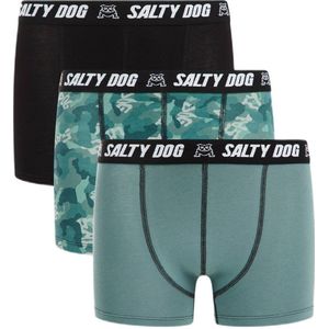 WE Fashion Boxershort - set van 3 Groen/Grijs