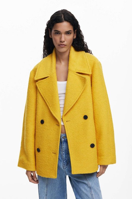 Korte Boucléjas - Effen - Zomerjassen - Gerecycled Polyester - Regular Fit