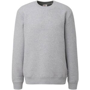 s.Oliver gemêleerde sweater grijs melange