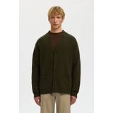 Wolmix - Cardigan - V-hals - Gebreid - Relaxed-fit