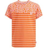 WE Fashion gestreept T-shirt oranje