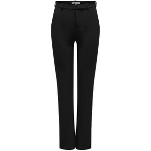 ONLY high waist straight fit pantalon ONLRAFFY-YO van gerecycled polyester zwart