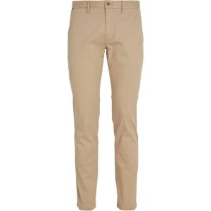 Tommy Hilfiger slim straight fit chino CORE BLEECKER 1985 met biologisch katoen batique khaki