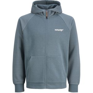 JACK&JONES - JJTHATCHER - Hoodie - Zwart - Ritssluiting - Lange Mouwen