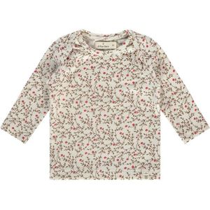 A Tiny Story baby gebloemde longsleeve ecru/roze/groen