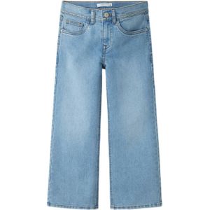 NAME IT KIDS wide leg jeans light blue denim