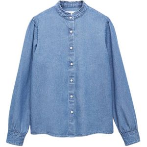 Mango Kids blouse middenblauw