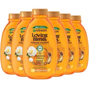 Garnier Loving Blends Argan & Cameliaolie shampoo - 6 x 300 ml - voordeelverpakking