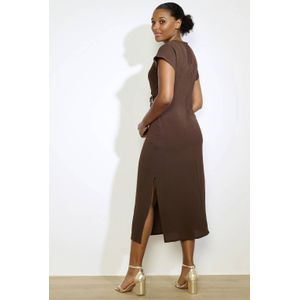 LOLALIZA zomerjurk bruin