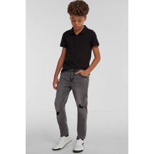anytime slim fit jeans donkergrijs