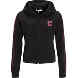 Coolcat vest met contrastbies Lara zwart