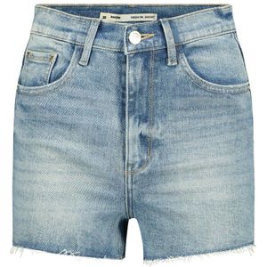 Raizzed high waist slim fit denim short Iris medium blue denim