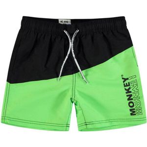 Me & My Monkey zwemshort neon groen/zwart