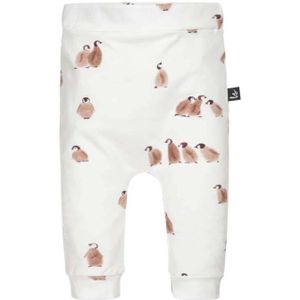 Babystyling baby broek met all over print wit