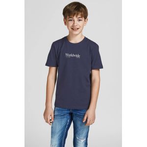 JACK & JONES JUNIOR T-shirt JORWORLDWIDE donkerblauw