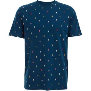 WE Fashion T-shirt met all over print opal blue