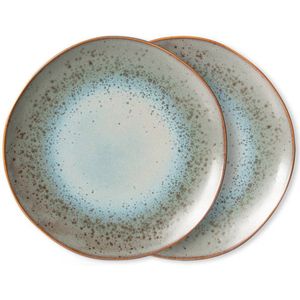 HKLIVING dinerbord 70s (Ø29 cm) (set van 2)