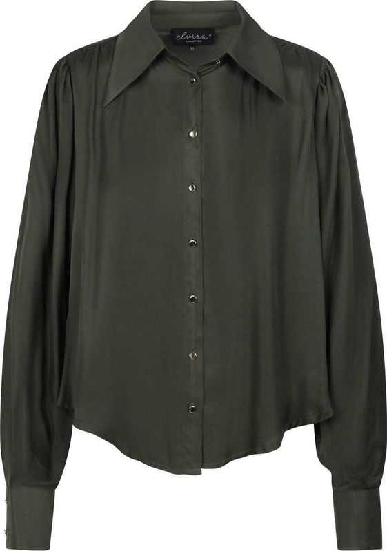 Elvira Collections - Blouse Charlotte - Donkergroen