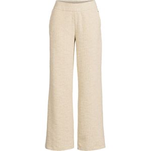 Tramontana bouclé bouclé wide leg regular waist pantalon crème met lurex