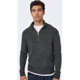ONLY & SONS - ONSMOVE - Pullover - Antraciet - Gebreide Trui