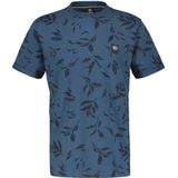 LERROS T-shirt met all over print 448 - storm blue