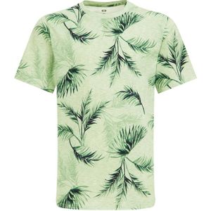 WE Fashion T-shirt met all over print lichtgroen/groen