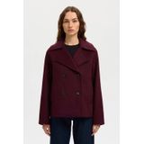 SELECTED FEMME manteljas donkerrood