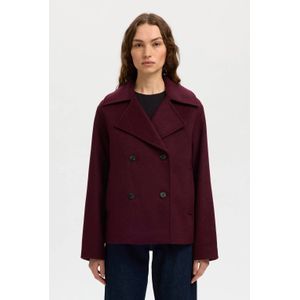 SELECTED FEMME manteljas donkerrood