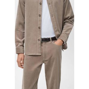 Mango Man corduroy regular casual broek lichtbruin
