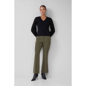 Gebreide Trui - V-halslijn - Normale Pasvorm - Viscosemix