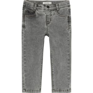 LIL' ATELIER MINI slim fit jeans NMMRYAN met biologisch katoen grijs