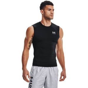 Under Armour UA Heatgear Armour Compressie SL Heren Sportshirt - Zwart